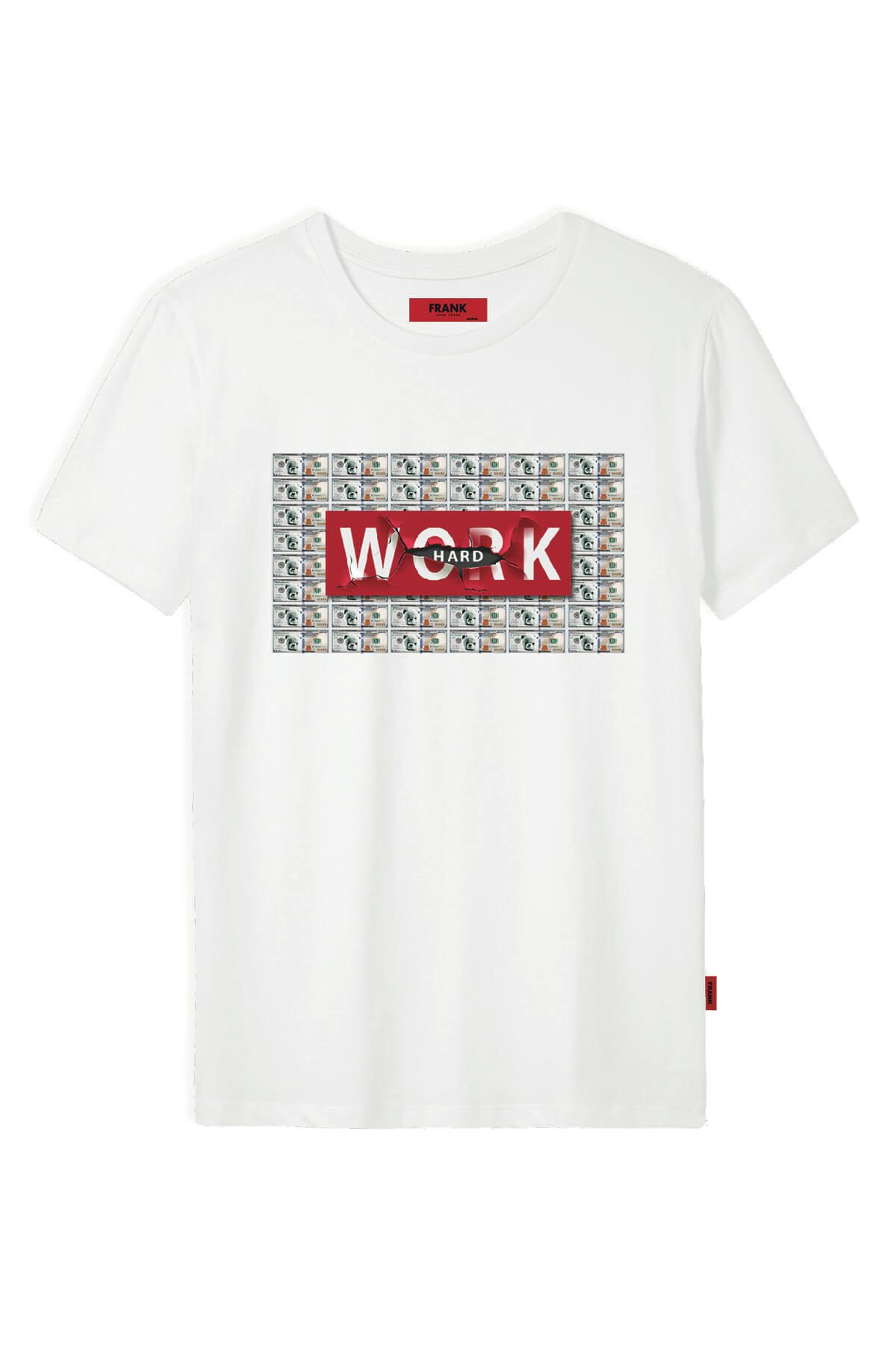 JOHN FRANK COOL T-SHIRT BEYAZ - 1